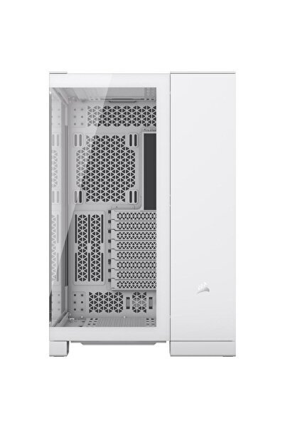 Corsair Corsair 6500X Case, Middle Tower, No Power Supply, Tempered Glass, ATX, E-ATX (White)