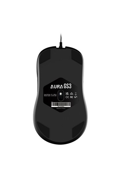 gamdias Mouse gaming Gamdias Aura GS3, Wired, USB, iluminare RGB (Negru)