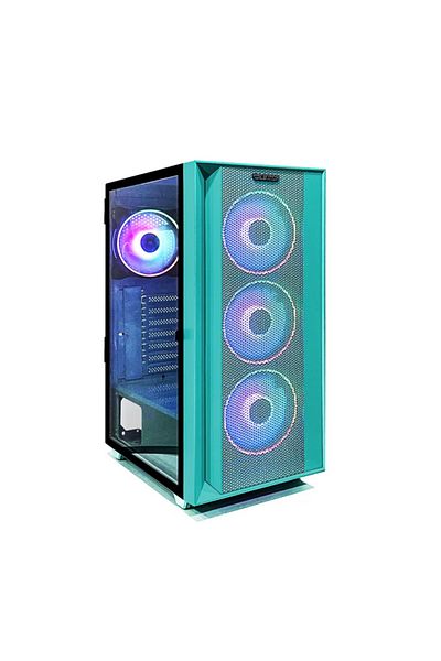 Pro GaminG Carcasa PRO GAMING JUNGLE, Mid Tower, ARGB (Verde)