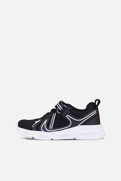Vicco Vanny Lighted Unisex Kids Black/White Sports Shoes