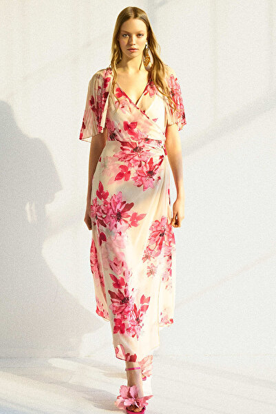 FEVER Toka detaylı desenli elbise