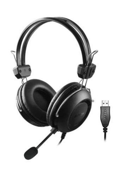 A4 Tech Casti Stereo A4Tech HU-35, Microfon, USB (Negru)