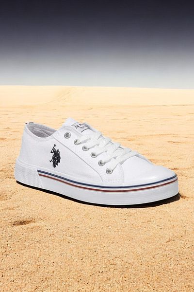 U.S. Polo Assn. A 14549463   Tenis casual alb de damă