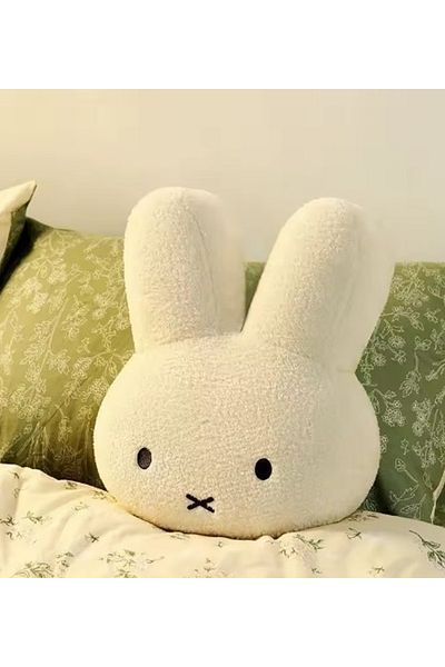 Özgüner Oyuncak Rabbit Plush Pillow Mini Size for Baby Room