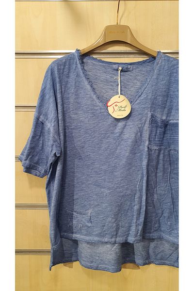 Park Moda BLUZĂ DE BUMBAC CU DETALIE FRANJURI CU O BUZUUNAR
