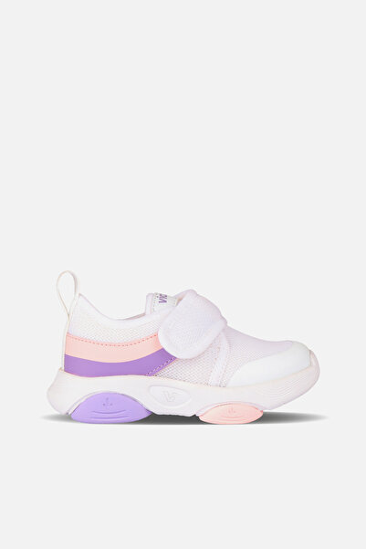 Vicco حذاء توم رياضي أبيض خفيف الوزن للفتيات الصغيرات