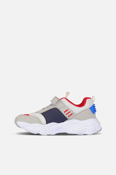 Vicco Kong Lightweight Boy's White/Sax Blue Sports Shoes