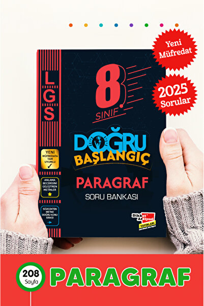 Dikkat Atölyesi Yayınları 8. Sınıf Paragraf Doğru Başlangıç Soru Bankası Fix ...