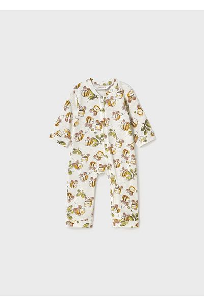 MAYORAL Baby Front Zippered Jumpsuit with Booties
