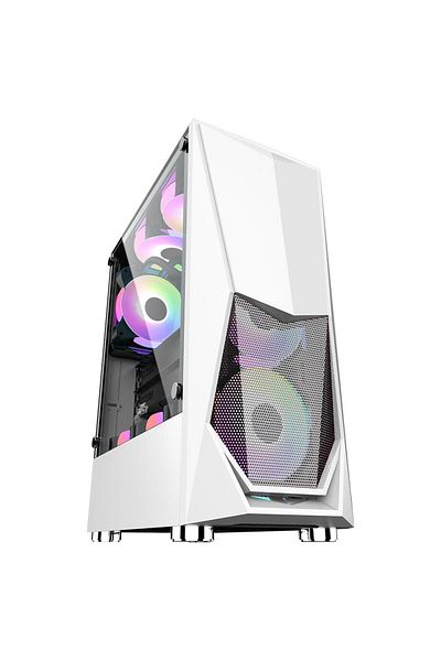 1ST PLAYER Carcasa Gaming 1STPLAYER DK-3, Mid Tower, ATX (Alb)