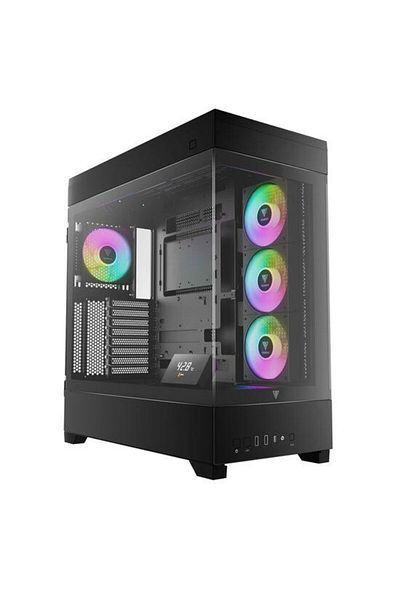 gamdias Carcasa Gamdias Atlas P1, Middle Tower, tempered glass (Negru)
