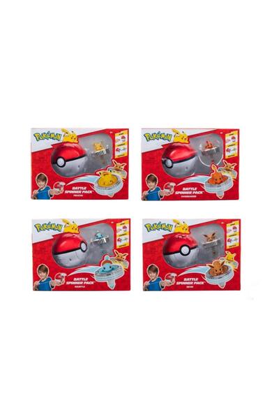 Jazwares مجموعة بوكيمون باتل سبينر - قطعة واحدة