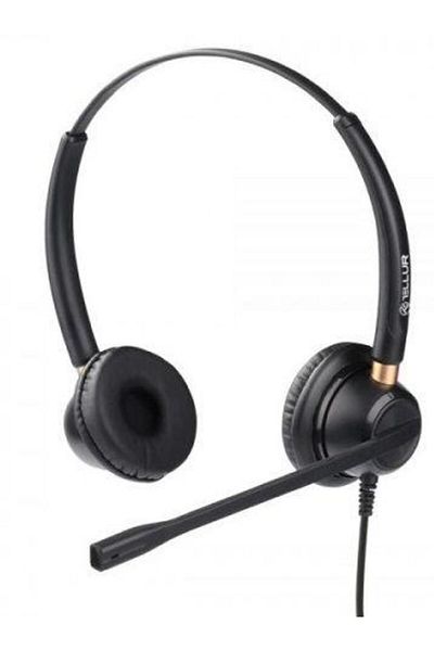 TELLUR Casca cu fir call center Tellur Voice 520N, binaural, USB (Negru)