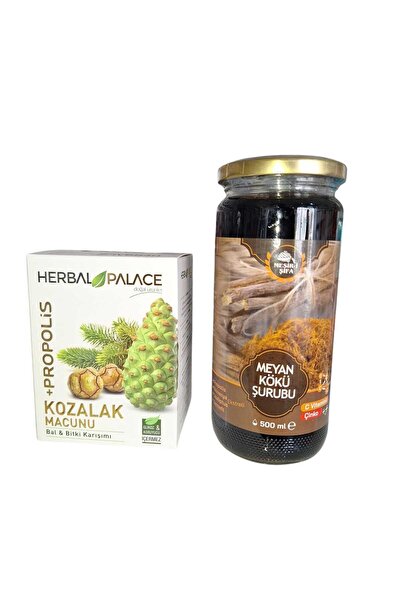 Herbal Palace kozalak macunu + meyan kökü şurubu ikili set