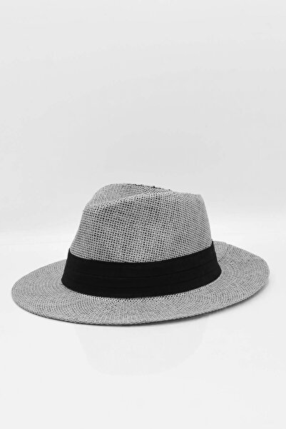 Külah Pălărie de plajă din paie pentru femei - gri