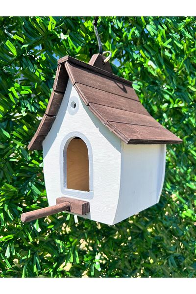 MODAÇANTAM The Bird House. Handmade Natural Wood Bird House. Garden, Balcony Accessory