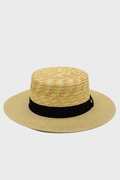 Külah Unisex Multicolor Straw Hat Paloma Banded Gondola Boater