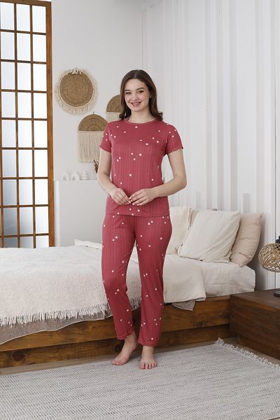 LİLA İÇ GİYİM Pegasus Short Sleeve Pajama Set
