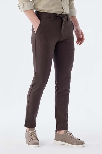 Jakamen Αθλητικό παντελόνι Jogger σε καφέ Comfort Fit