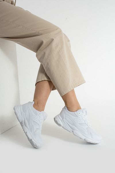 Getcho Pantofi sport casual albi pentru femei Marten