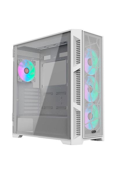 Raijintek Carcasa Raijintek Ponos Ultra MS4, Panou frontal Mesh, Middle Tower, Fara sursa, ATX (Alb)