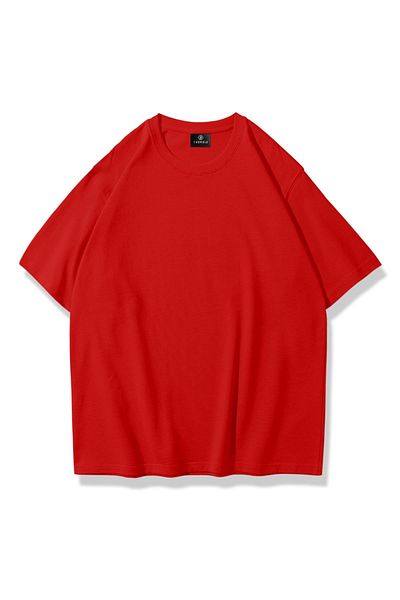 Trendiz Unisex Just Kiss Me Tshirt Κόκκινο
