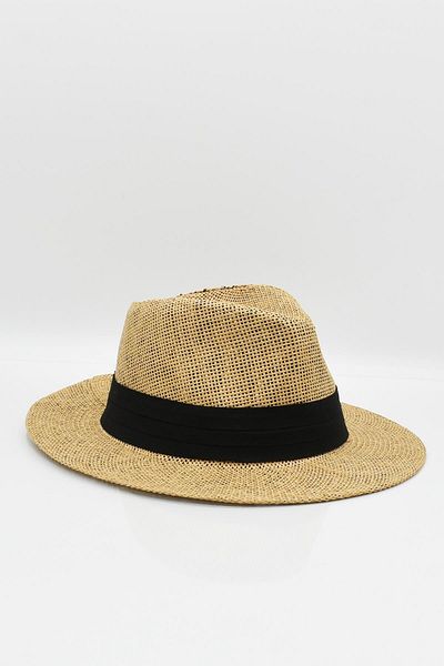 Külah Women's Straw Beach Hat - Dark Beige