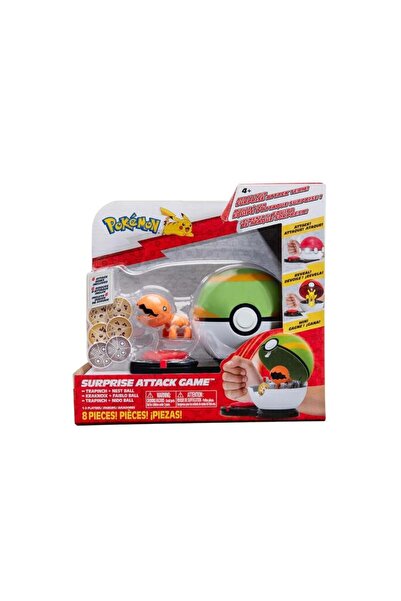 Jazwares لعبة بوكيمون سربرايز أتاك ترابنش+ نيست بول PKW3169/PKW2724