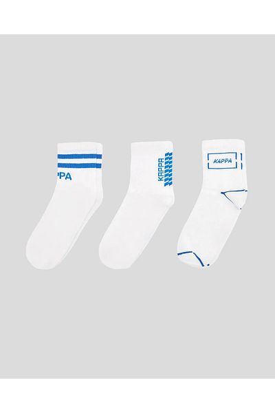 Kappa Susy 3Pack Unisex White Socks 33231Yw