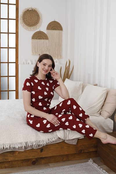 LİLA İÇ GİYİM Pegasus Short Sleeve Pajama Set