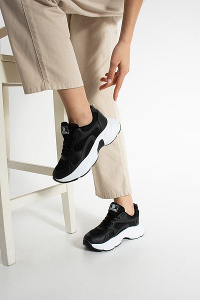 Getcho Nagen Black Women's Sports Shoes Mesh White Sole Comfortable Breathable Sneaker for Daily Walking