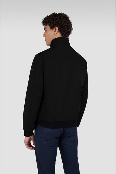 PAUL&SHARK Men's Long Sleeve Zipper Closure Two Pocket Detail Black Jacket 25412100 -011