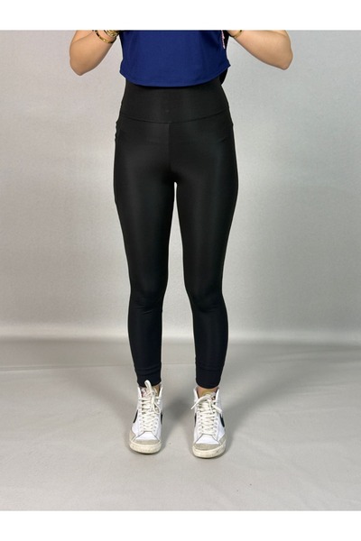 exxitcollection Dalgıç Kumaş Yüksek Bel Toparlayıcı Cepli Spor Tayt