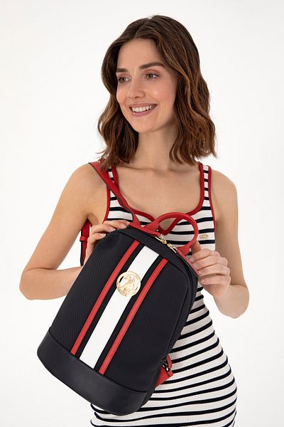 U.S. Polo Assn. Women's Navy Blue Backpack 50293673 -Vr033