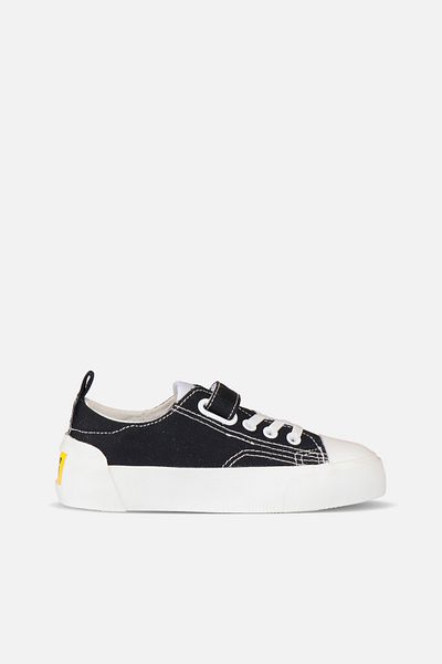 Vicco Lee Basic Unisex Preschool Black Sports Shoes
