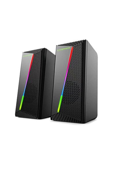 ESPERANZA Stereo speakers 2.0, 6W, 3.5mm jack connection, USB power supply, Esperanza Rainbow Nortec 95855