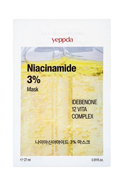 YEPPDA %3 Niacinamide Içeren Kağıt Maske Niacinamide %3 Mask 27ml