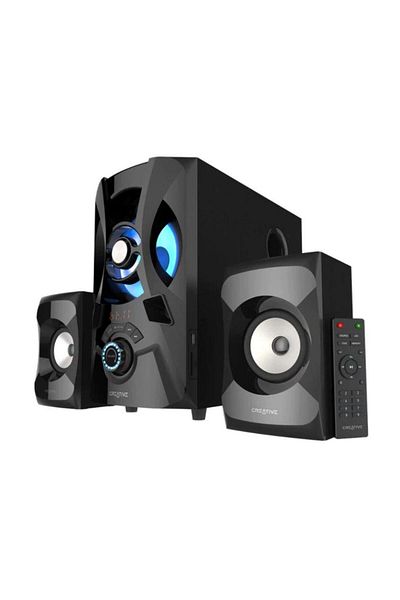 CREATIVE Boxe Creative SBS E2900,2.1, Powerful, 60W RMS, Bluetooth, USB, Aux 3.5mm, Telecomanda (Negru)