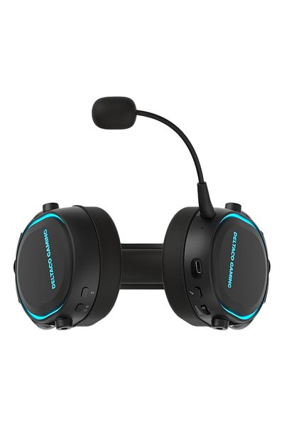 DELTACAN Deltaco Wireless Gaming Headset DH 420, RGB Lighting, USB-C - Black