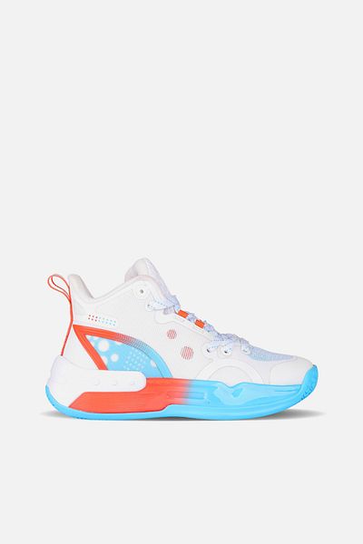 Vicco Gallen Lightweight Boy's White/Blue Basketball Shoes