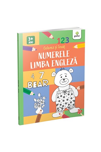 Gama Numere și engleză. Colorez și învăț