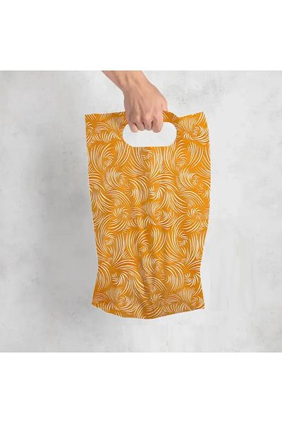 san Hand-Held Mother of Pearl Bag 17X25 cm 100's Light Yellow