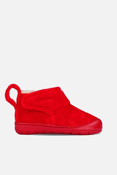 Vicco Fluff Lightweight Baby Girl Red Slippers