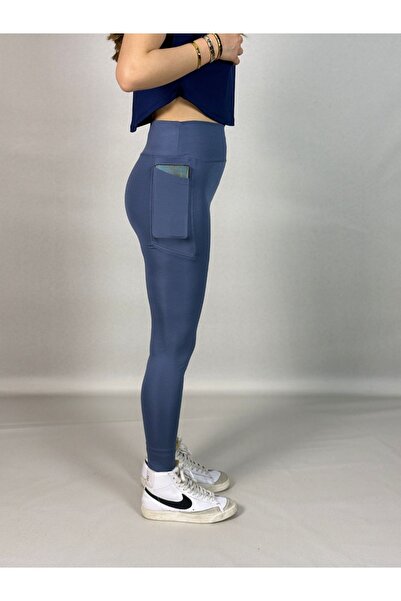 exxitcollection Αθλητικό κολάν υφασμάτινο υψηλής μέσης κατάδυσης με τσέπες