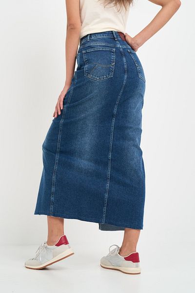 Timeout Women's long denim skirt with pockets