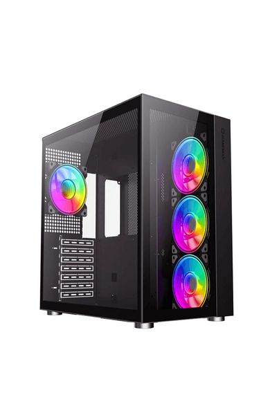 GAMEMAX Gamemax Infinity Case, Middle Tower, Without Power Supply, ATX (Black)