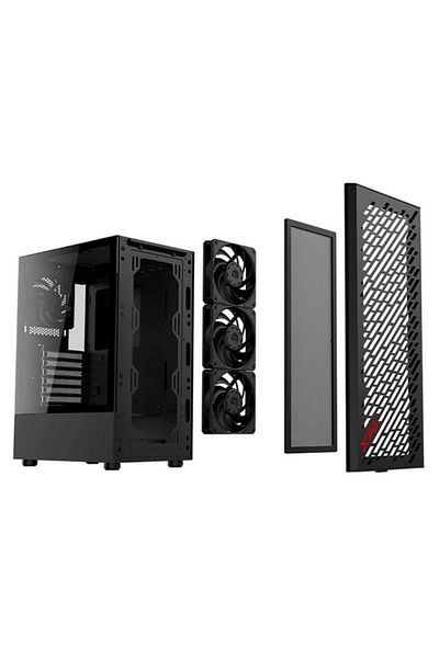 XPG Carcasa XPG Valor Air, Middle Tower, tempered glass (Negru)