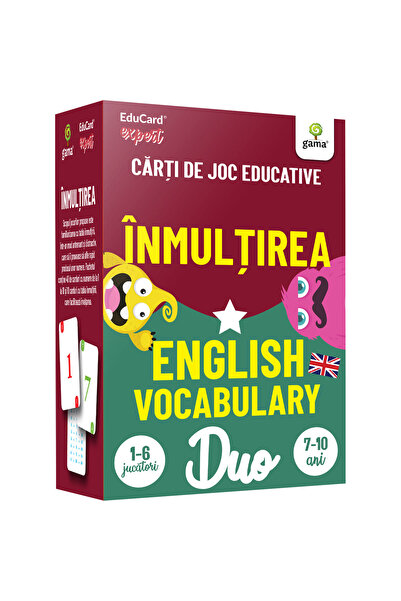 Gama Multiplicare. Vocabular englezesc. Pachete Duo EduCard