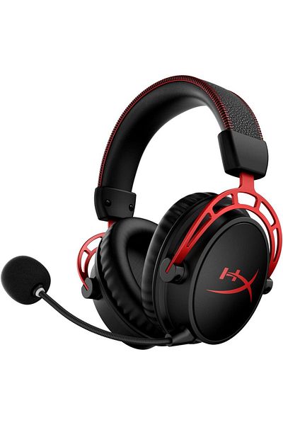 HyperX Casti gaming HyperX Cloud Alpha, Wireless, DTS virtual surround, Noice cancelling mic, Negru/Rosu