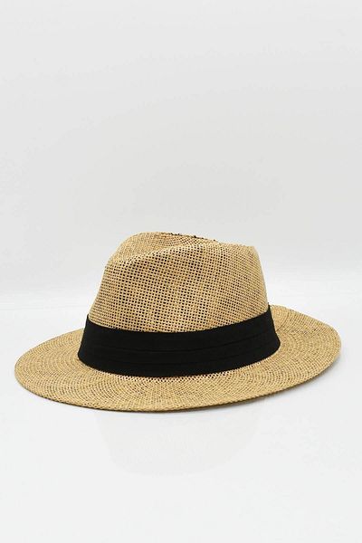 Külah Women's Straw Beach Hat - Dark Beige